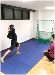 投球フォームの改善