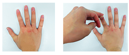 ばね指のストレッチ